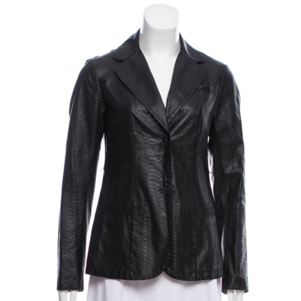 LAFAYETTE 148 Vegan Leather Blazer Size: XS